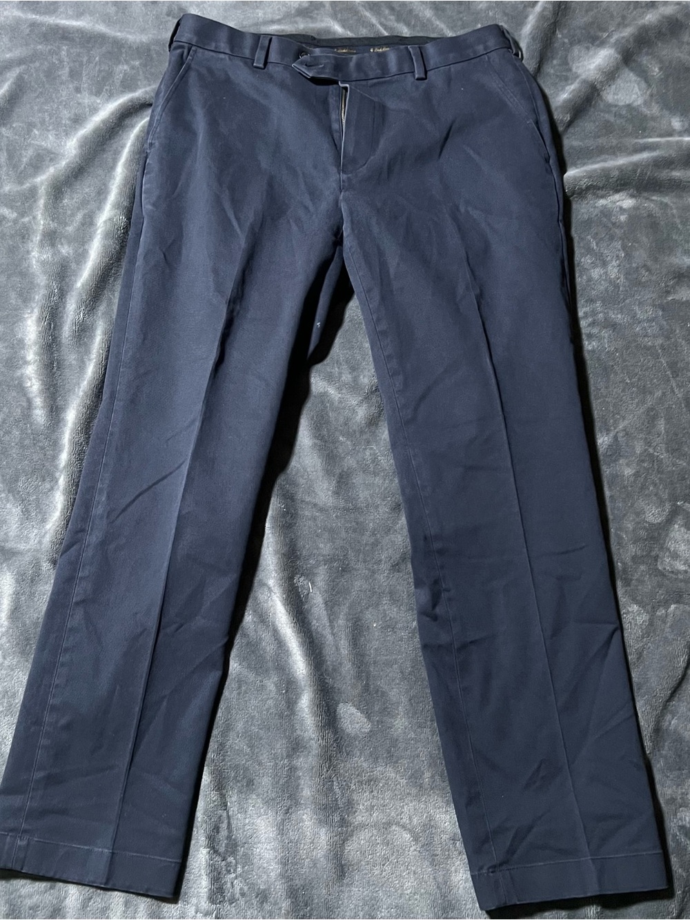 Brooks Brothers Advantage Chino Milano Pants Men's Size 34x30 Navy Blue Work